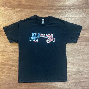 Men's Alabama Band 50 Years of Life and Music Black Large Short Sleeve T-Shirt